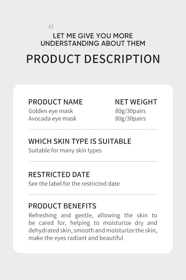 LuxeSkin Lab Collagen Eye Masks — 120 Pack
